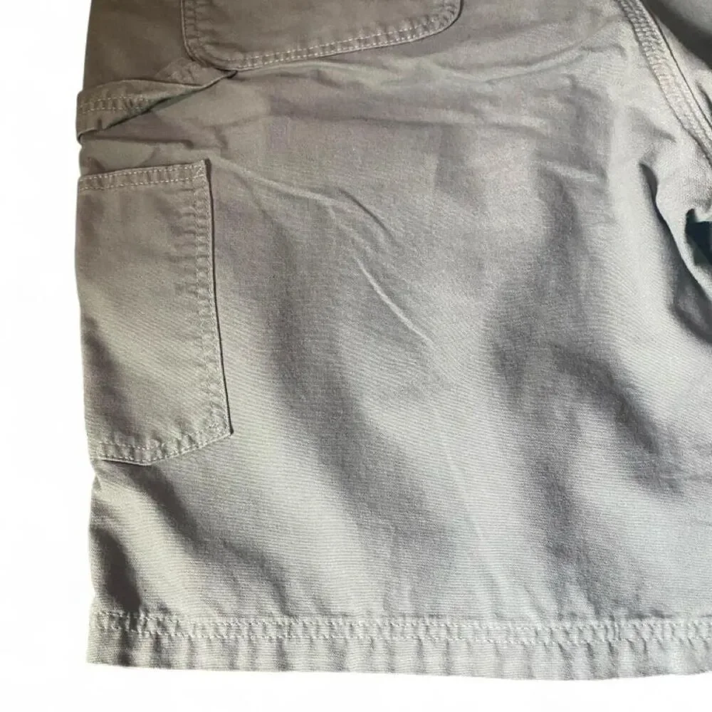 Carhartt Men's Grey and Khaki Shorts